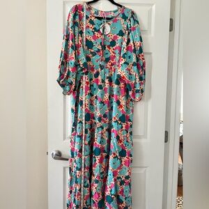 Floral Multicolor Women's Dress